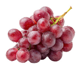 Fresh red grapes harvest market display food bright no isolated on transparent background