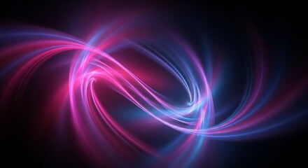 Abstract Colorful Energy Spiral.
