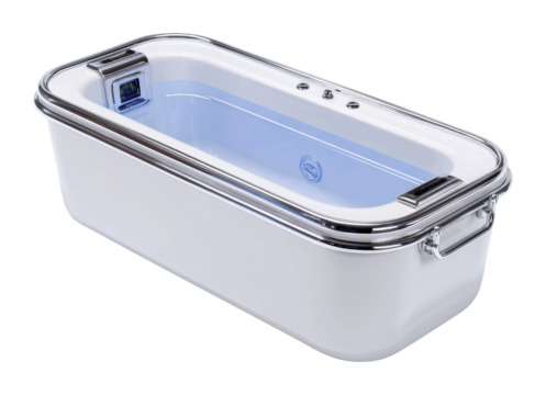 Elegant bathtub design for modern bathrooms space product showcase isolated on transparent background