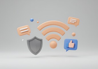 Secure and Engaging Communication An Illustration of Protected Wireless Connectivity with Social Media Interaction and Online Security Features