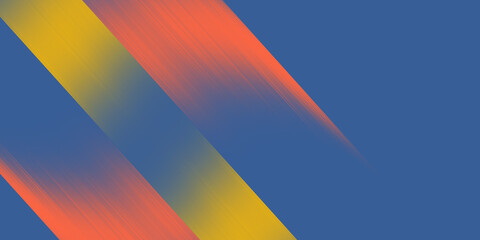 Smooth gradient background with soft diagonal orange and yellow streaks on deep blue backdrop in digital design