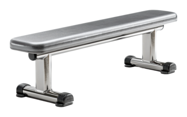 Weightlifting bench press equipment for home gym fitness isolated on transparent background