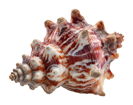Exploring seashells natural wonders coastal area isolated on transparent background