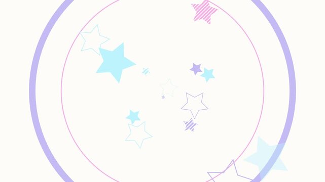 かわいい星のループ4K背景
