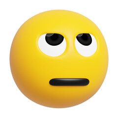 Face with Rolling Eyes Emoji 3D