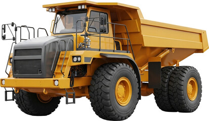 Fototapeta premium Heavy Duty Construction Hauling Truck Vehicle For Heavy Loads