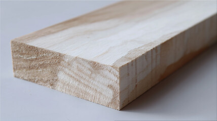 Wooden beam with visible grain texture