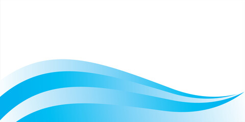 Blue and white business wave banner background. vector