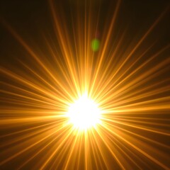 Obraz premium Abstract depiction of a bright, radiant light emanating from a central point, bursting outwards.