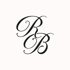 RB fashion luxury initial logo vector