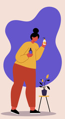 A determined hiker with a backpack and trekking pole navigates a rocky mountain path. Represents adventure, challenge, and outdoor lifestyle.