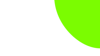 Abstract minimalist design featuring a vibrant lime green curved shape against a clean white background, ideal for modern graphic projects.