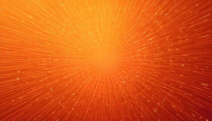 Energetic Orange Gradient Ray Burst Background with Dot Style Vector Design for Creative Projects