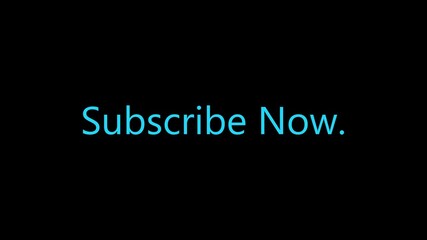 Subscribe now text on black background - Powered by Adobe