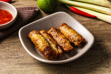 Vietnamese fried stuffed spring roll