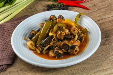 Roasted eel with lemongrass and sauce