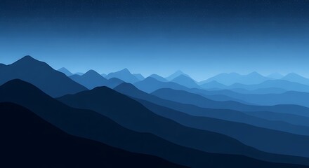 Obraz premium Majestic Mountain Range at Dusk.