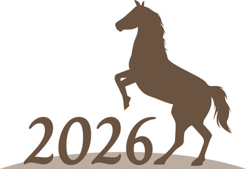 年賀状素材2026年（令和8年）午年