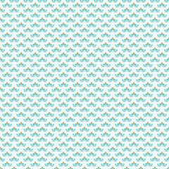Elegant teal and gold floral-inspired seamless pattern featuring modern geometric lotus motifs, perfect for wallpaper, textile prints, gift wrapping, digital backgrounds, stationery, and stylish home 