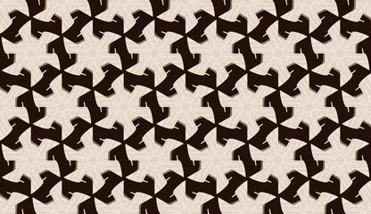 Seamless pattern with hearts and stars, a lovely illustration for textile design or wallpaper