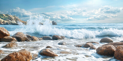 Obraz premium river in the mountains