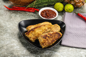 Indian chiken kebab minced meat