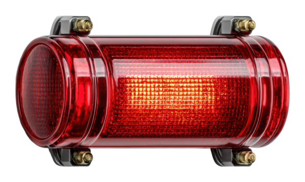 Emergency signal light vehicle maintenance isolated on transparent background