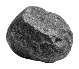 Geological concept discovering natural stone in earthy environments isolated on transparent background