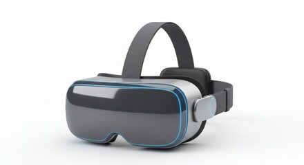 Immersive Virtual Reality Headset Exploring New Worlds Through Advanced Technology