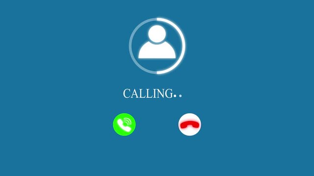 Phone Ringing Animation Green Screen
