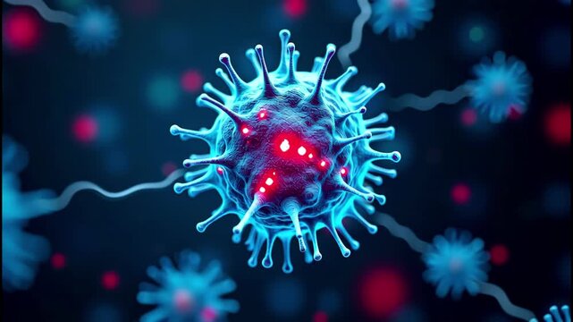 Vivid Viral Vigilance - A Close-Up Look at the Power of the Virus