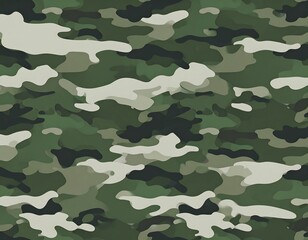 Camouflage pattern, various shades of green and grey