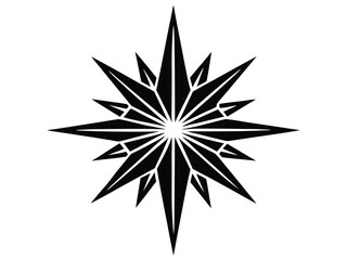 star of bethlehem vector icon