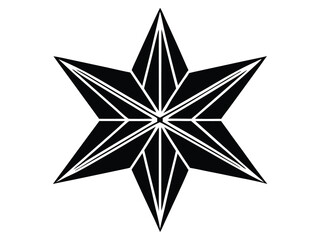 winter star vector icon