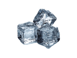 Obraz premium Clear frozen water cubes transparent