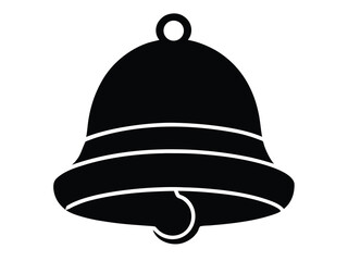 christmas hat bell vector icon
