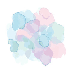 Abstract Watercolor Background in Pastel Colors
