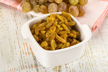 Sweet dry yellow honey raisin