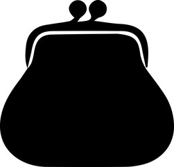 Minimalist Wallet or Coin Purse Icon – Finance and Money Symbol