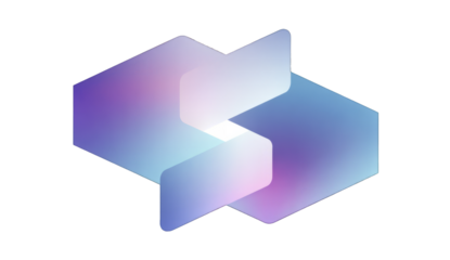Abstract Geometric Light Illustration with Soft Blue and Purple Tones