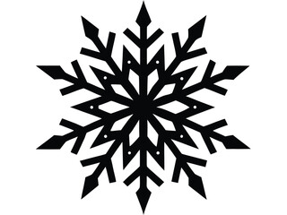 frosty snowflake vector icon