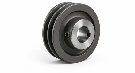 Heavy duty cast iron double groove v belt pulley