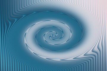 Abstract Blue and White Swirl Design with Parallel Lines Background