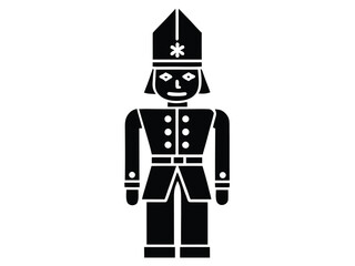 nutcracker soldier vector icon