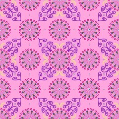 Floral patterns, decorative background, abstract image	
