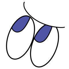 じろっ（紺色）