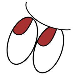 じろっ（赤色）