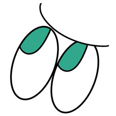 じろっ（青緑色）