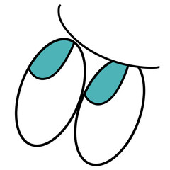 じろっ（水色）