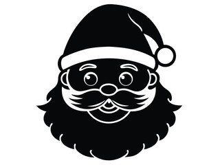 santa face vector icon